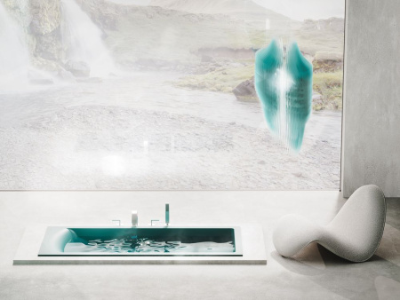 Ванна встраиваемая Salini CASCATA KIT 170x70 покраска по RAL полностью, S-Sense, глянцевый 104813GF