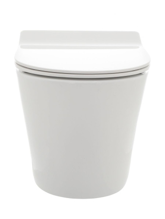 AQM2001 Унитаз подвесной с сиденьем SoftClose, технология смыва Rimless, скрытый крепеж. 515x355x365