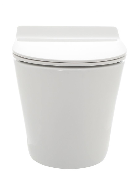 AQM2001 Унитаз подвесной с сиденьем SoftClose, технология смыва Rimless, скрытый крепеж. 515x355x365