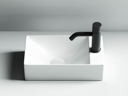 Умывальник подвесной прямоугольный Ceramicanova Element 375*215*100мм, Белый, CN5007