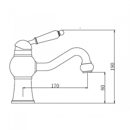 Смеситель для умывальника Kaiser Wood 61011