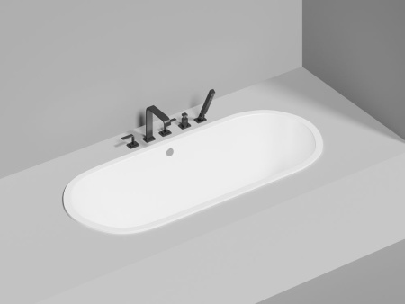 Ванна встраиваемая Salini ORNELLA AXIS 170x75 покраска по RAL полностью, S-Stone, матовый 103423MF