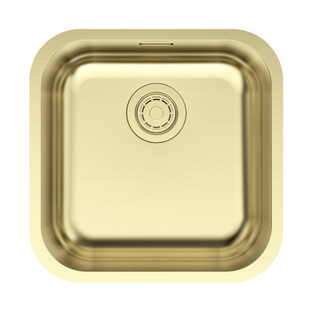 Мойка Paulmark VELLO 44 UNI VE44-LG 446х446х180 мм, нержавеющая сталь, светлое золото
