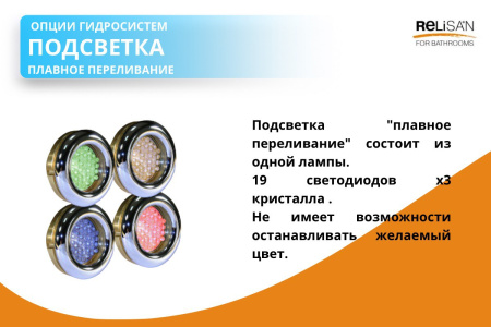 Опция ГМ Подсветка плавное переливание