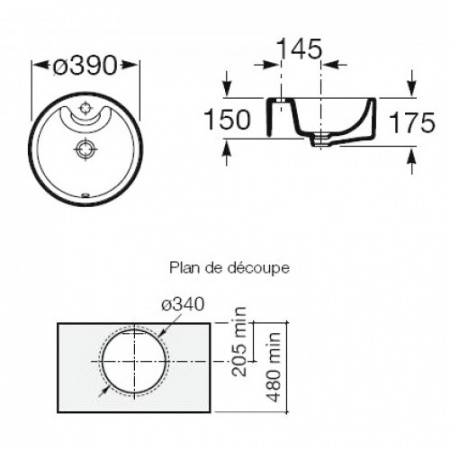 Умывальник Roca Terra 39x39 32722T000