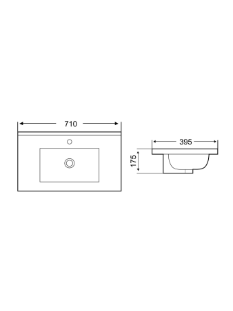 Раковина врезная WeltWasser WW SK DEILBACH 7517-70