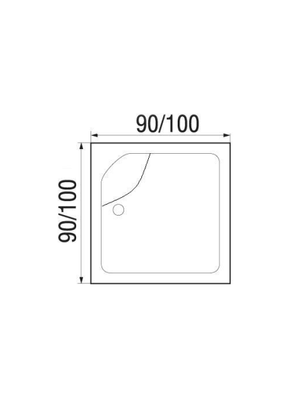 Душевой поддон Wemor WEMOR 90/41 S