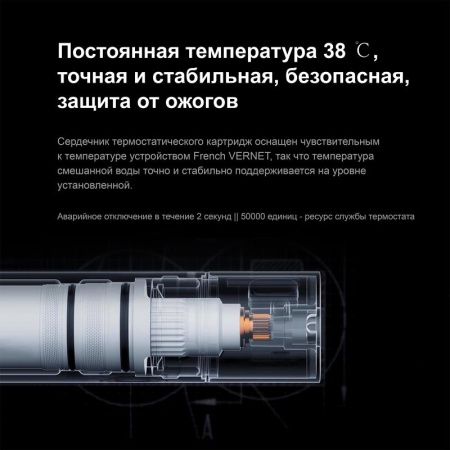 Душевой комплект с термостатом Gappo G7107-40