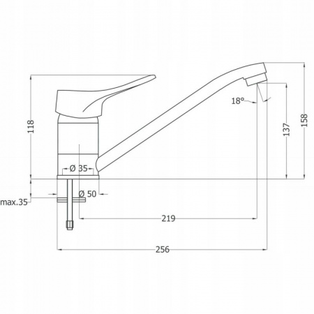 Смеситель для мойки Deante Vero Bow 060M