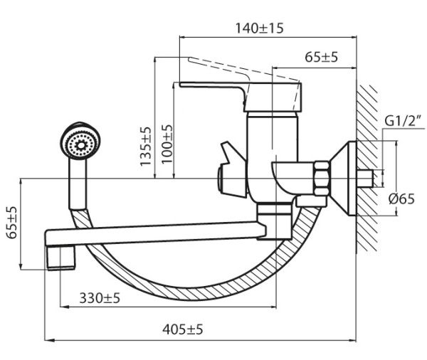 Смеситель для ванны Ahti Satakunta SK405002