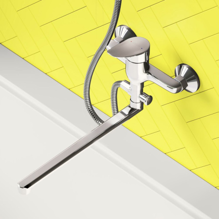 D1095000 Norma Смеситель для ванны и душа AM.PM с универсальным изливом и душевым набором