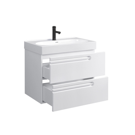 Тумба под умывальник Belux подвесная Стокгольм 70-02 Белый глянцевый