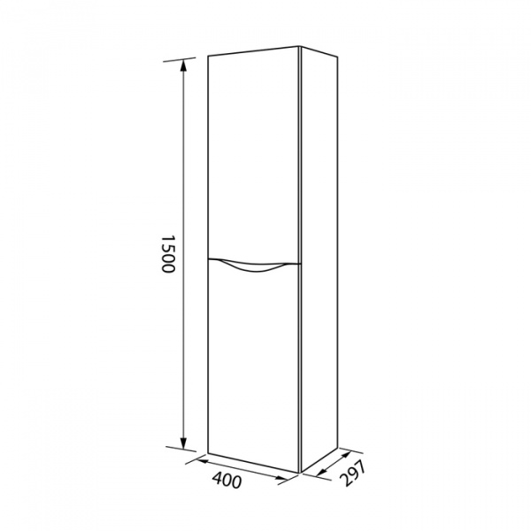 Шкаф-пенал IDDIS Cloud CLO40W0i97 40 см, белый