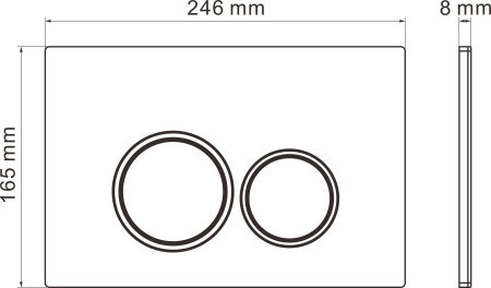 Комплект инсталляции 6 в 1 Roxen StounFix Slim 728092