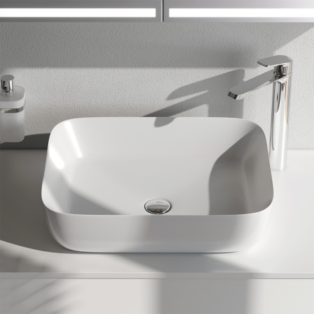 M8FWCC10510WG Func Раковина накладная AM.PM, прямоугольник, 51 см, цвет белый глянец