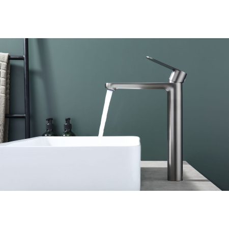 Смеситель для раковины Splenka S222.15.09, графит