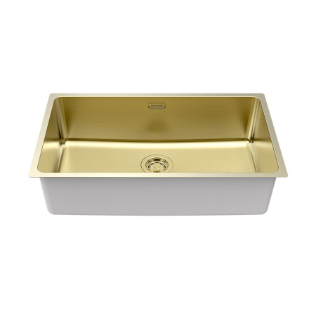 Мойка Paulmark YUNI 76 UNI YU76-LG 760х440х200 мм, нержавеющая сталь, светлое золото