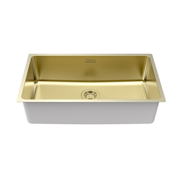 Мойка Paulmark YUNI 76 UNI YU76-LG 760х440х200 мм, нержавеющая сталь, светлое золото