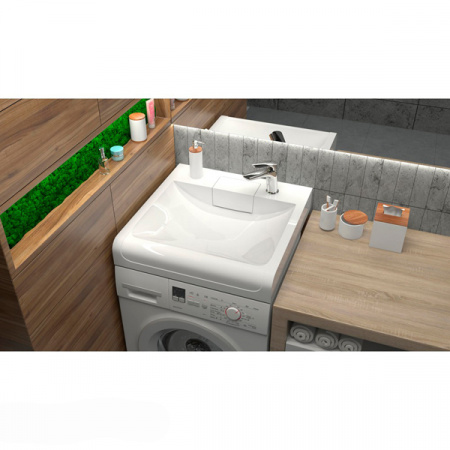 Раковина Elmar R-35Q17 60x60 красный блеск с сифоном