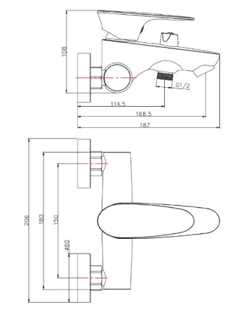 Смеситель для ванны Vivi Felice 7040 B