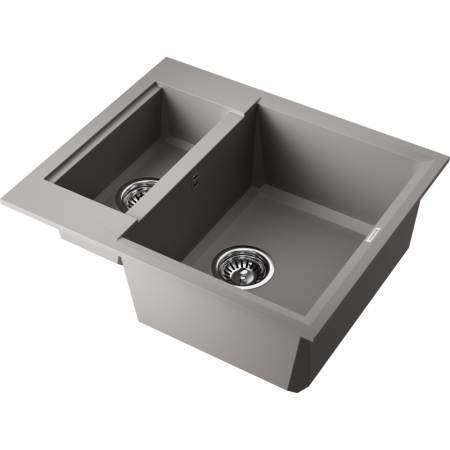 Кухонная мойка Omoikiri Sakaime 60-2-GR Tetogranit/leningrad grey 4993554