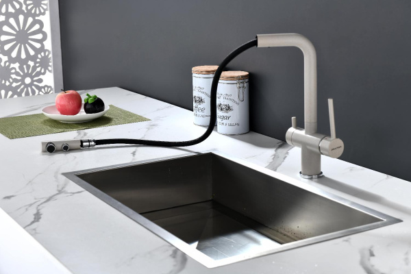 Смеситель для кухни Paulmark SERPENTINE Se213222-BE, бежевый