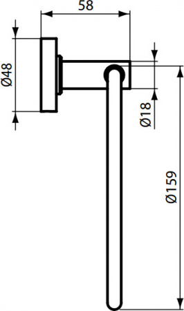 Полотенцедержатель кольцо Ideal Standard IOM A9130AA