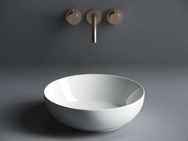 Умывальник чаша накладная круглая Ceramicanova Element 370*370*110мм, Белый, CN6020