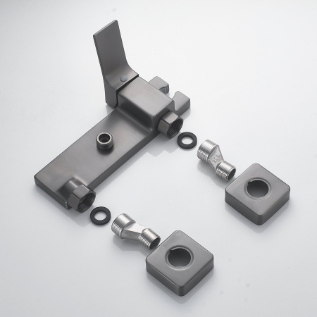 Гигиенический душ со смесителем Shevanik S6105T-1, оружейная сталь