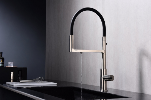 Смеситель для кухни Paulmark TORNADO To213402-Ni, никель