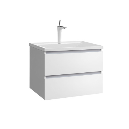 Тумба под умывальник Belux подвесная Фаворит 75-02, белый глянцевый