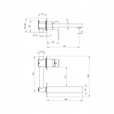 Смеситель для умывальника Deante Anemon Bis BCZ 054L