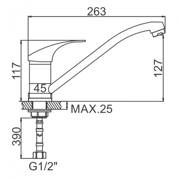 Смеситель для мойки Ledeme H36 L4936