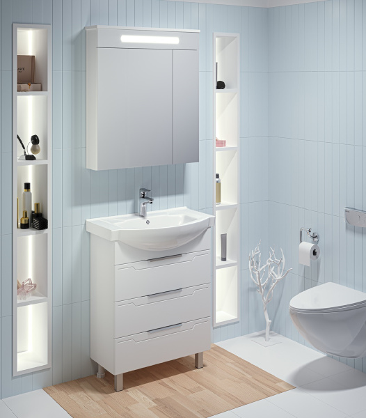 Тумба под раковину Runo  (под умывальник Элеганс 65) Верона 65 (00000001145)