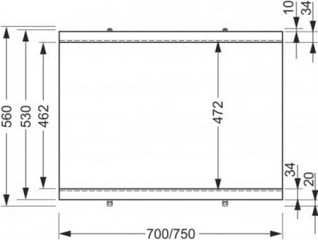 Панель боковая для ванн Universal 70 PB-TYPE2*70-W