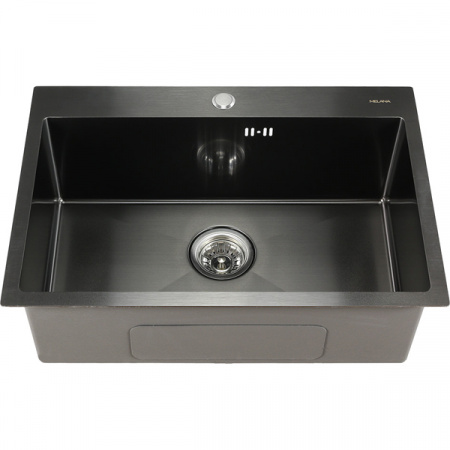 Мойка Melana 6545 ProfLine 3,0/220 САТИН ГРАФИТ врезная прямоугольная D6545HB
