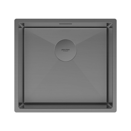 Мойка Paulmark NEXT 48 UNI PM214844-GM 440х480х200 мм, нержавеющая сталь, вороненая сталь