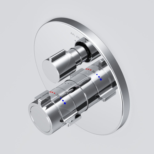 F85A95600 X-Joy Смеситель AM.PM встроенный с термостатом  на 3 потребителя, хром