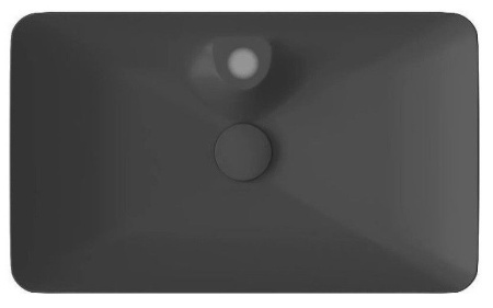 Раковина ISVEA SistemaY Clear накладная 644*395*125 1 цвет антрацит матовый 10SY50065SV-2C