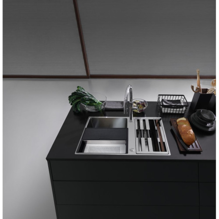 Кухонная мойка FRANKE 122.0579.553 из нержавеющей стали BWX 120-41-27 (вентиль-автомат в комплекте)