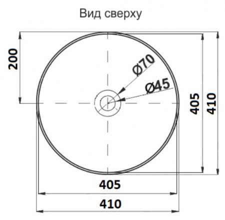 Раковина накладная CeramaLux 7226SS