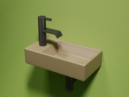 Умывальник подвесной прямоугольный Ceramicanova Element 407*217*100, капучино матовый, CN6051RMC