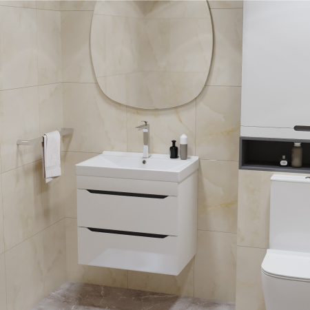 Тумба для ванной MIXLINE "Лайн-60" подвесная под ум.Fest-60 (Sanita Lux) (553009)