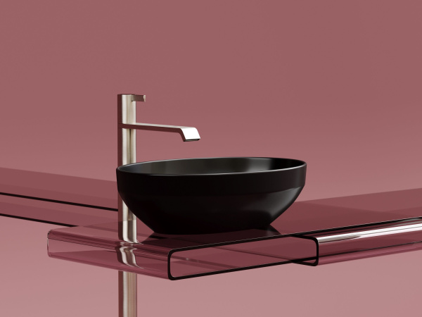 Умывальник чаша накладная овальная Ceramicanova Element 502*363*145мм, черный матовый, CN6056MB