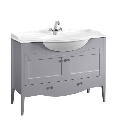 Тумба под умывальник Belux Афины напольный 105-01, железный серый матовый