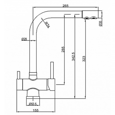 Смеситель для мойки ZorG ZR 348 YF