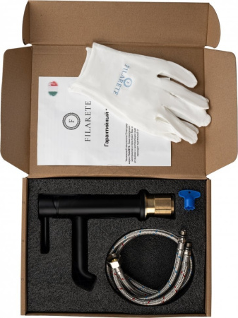 Cмеситель для раковины FILARETE Roun FL5020 (Черный матовый)