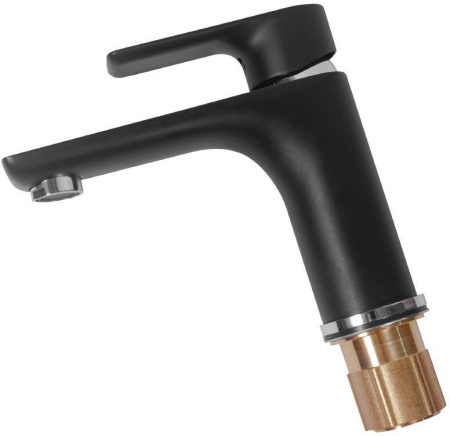 Cмеситель для раковины Hansberge H1099 Черный хром