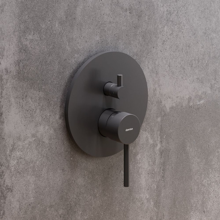 367100300 Scandinavian Pure Смеситель для душа Damixa монтируемый в стену, чёрный