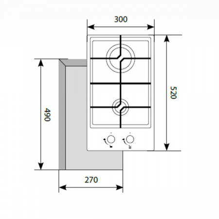 Варочная панель LEX GVG 321 WH CHAO000204